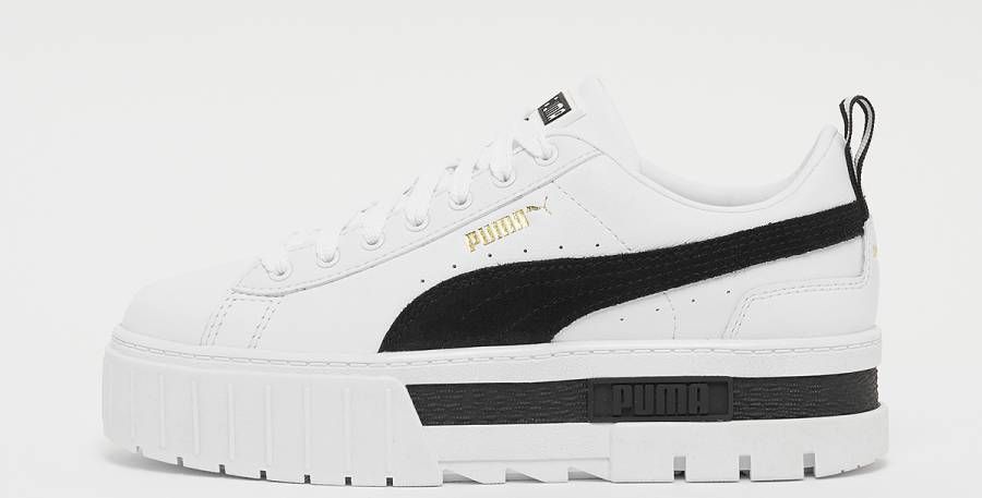 Puma Mayze Lth Wn's Fashion sneakers Schoenen white black maat: 37.5 beschikbare maaten:36 37.5 38.5 40.5 41 42 - Foto 15