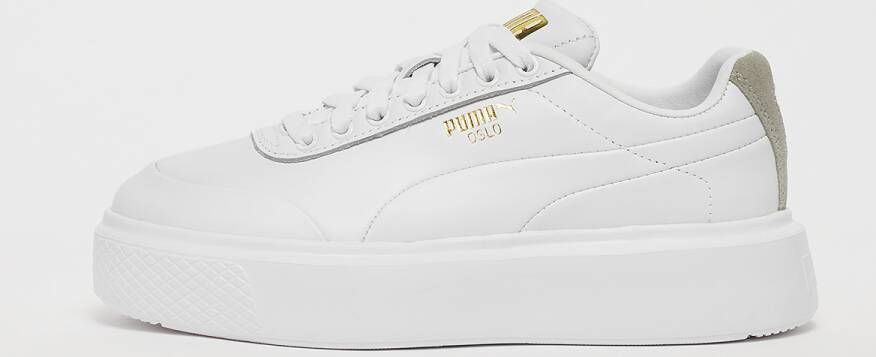 Puma Oslo Maja Clean Wn's Fashion sneakers Schoenen white white pebble gray maat: 38.5 beschikbare maaten:36 37.5 38.5 39 40.5 4