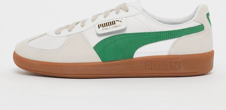 Puma Palermo Sneakers Schoenen white vapor grey archive green maat: 42.5 beschikbare maaten:41 42.5 43 44.5 45 46