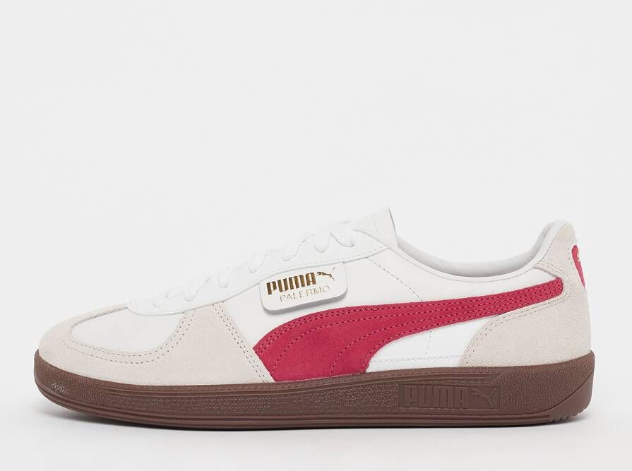 Puma Palermo Sneakers Schoenen white vapor grey club red maat: 41 beschikbare maaten:41 42.5 43 44.5 45 46