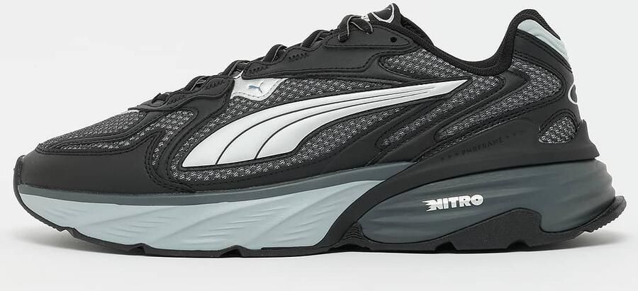 Puma Fade Nitro Ls Sneakers Heren Zwart Mesh Synthetisch - Foto 2