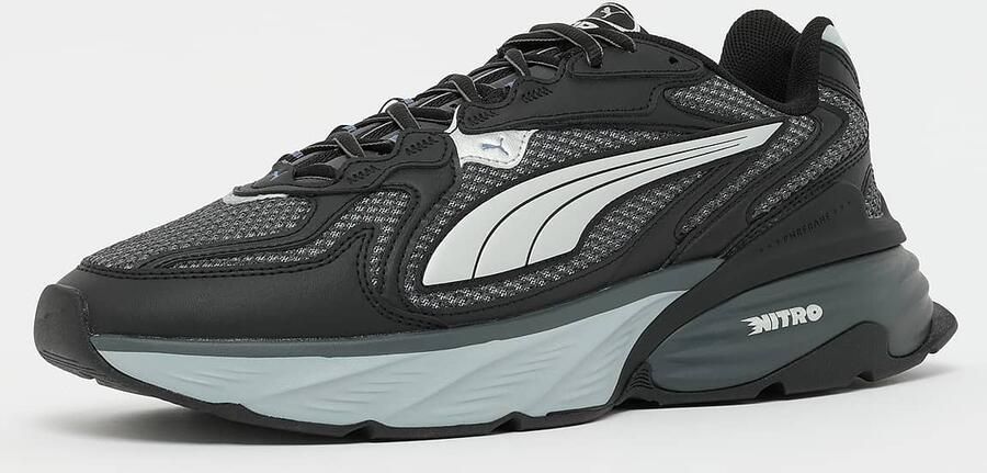 Puma Fade Nitro Ls Sneakers Heren Zwart Mesh Synthetisch - Foto 4