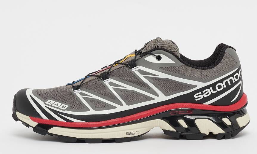 Salomon Xt-6 Sneakers Schoenen pewter black aurora red maat: 41 1 3 beschikbare maaten:41 1 3 42 44 2 3 45 1 3 46
