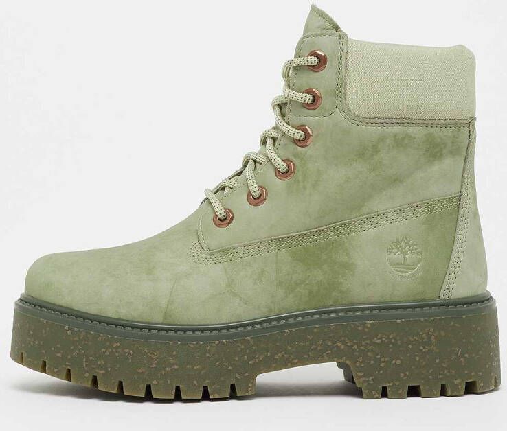 Timberland Stone Street 6in Boot Light Green Nubuck 6" in groen formaten: 37.5