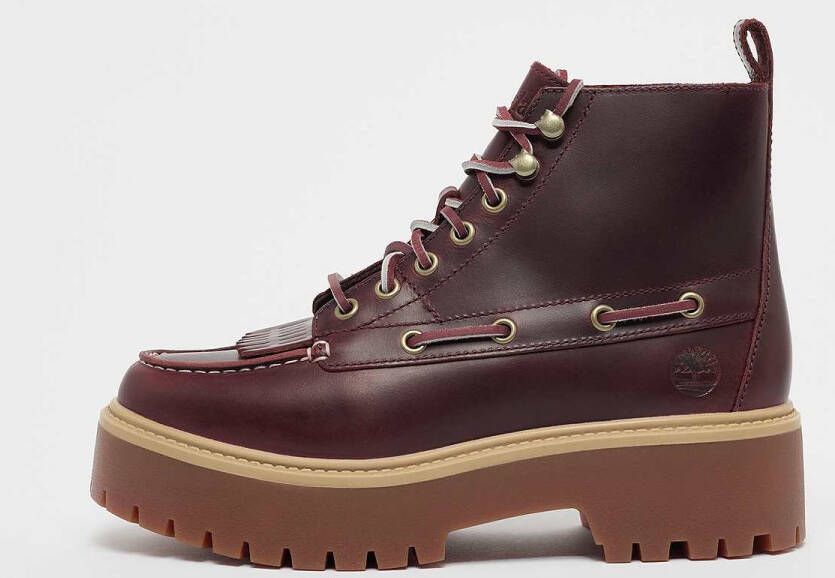 Timberland Stone Street Mid Lace Up Women Lifestyle rood Schoenen