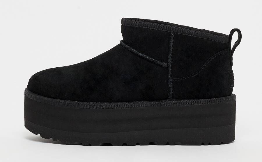 UGG Vachtlaarzen Dames W Classic Ultra Mini Platform Maat: 41 Materiaal: Suède Kleur: Zwart - Foto 17