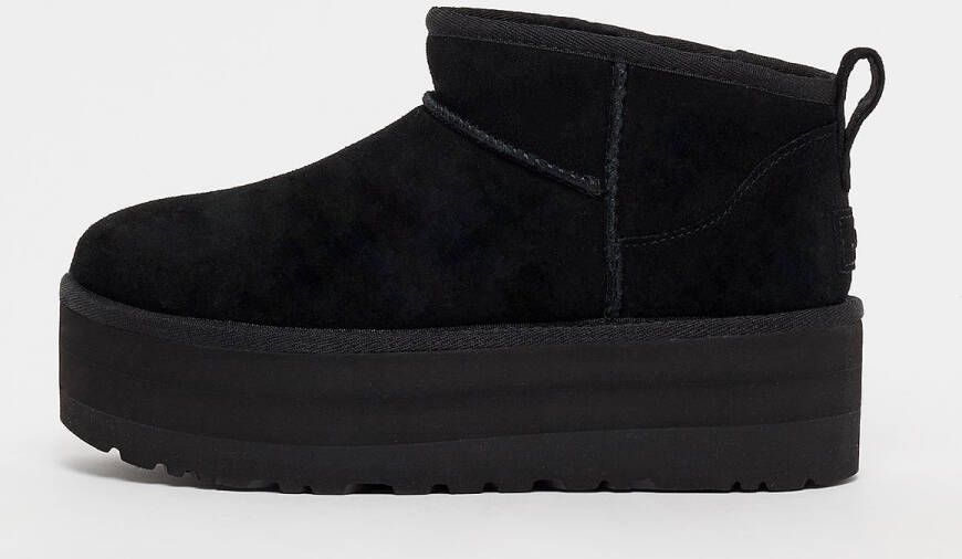 UGG Vachtlaarzen Dames W Classic Ultra Mini Platform Maat: 41 Materiaal: Suède Kleur: Zwart - Foto 16