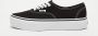 Vans Ua Authentic Platform Dames Schoenen Black Textil Leer - Thumbnail 5