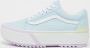 Vans Gestapelde Lage Sneaker Pastel Wit Multicolor Dames - Thumbnail 2