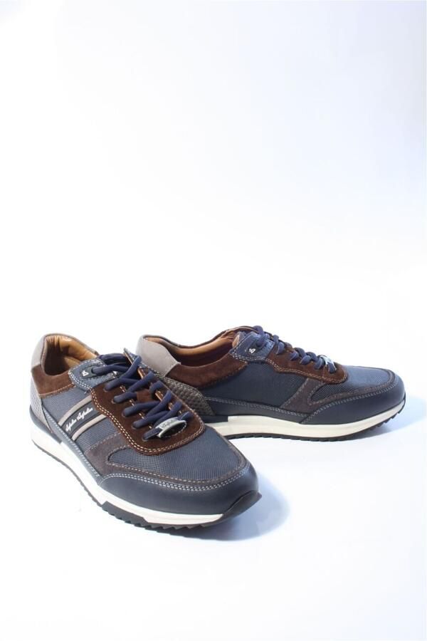 Australian Filmon Sneakers Heren Leren Sneaker Blauw - Foto 15