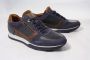 Australian Footwear Browning Leather Sneaker casual Ocean Blue-Cognac - Thumbnail 2