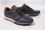 Australian Footwear Browning Leather Sneaker casual Ocean Blue-Cognac - Thumbnail 3