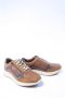 Australian Stijlvolle leren sneakers met rits en veters Brown Heren - Thumbnail 4