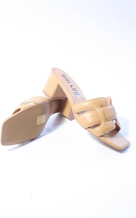 Bibi Lou Dames slippers cognac