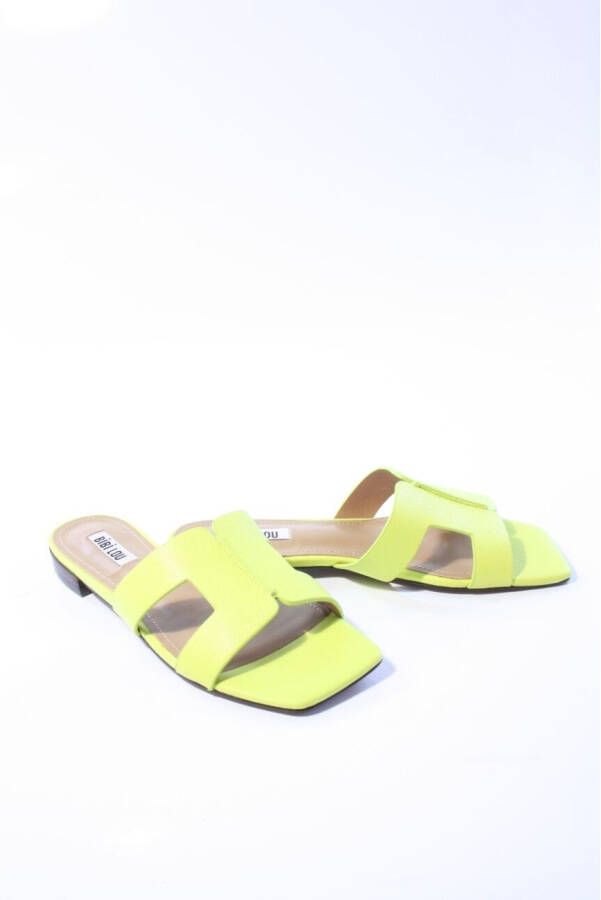 Bibi Lou Dames slippers geel
