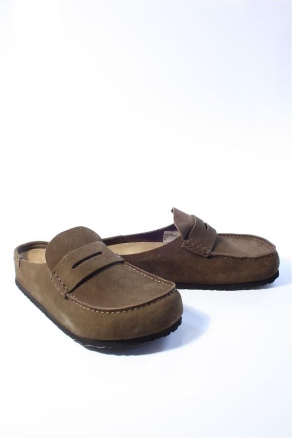 BIRKENSTOCK Instappers Heren Naples Maat: 42 Materiaal: Suède Kleur: Bruin - Foto 6