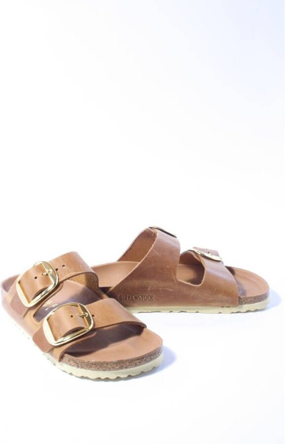 Birkenstock Dames slippers cognac