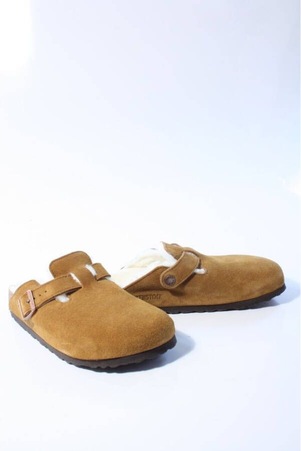 Birkenstock Klompen Mocassins Boston Shearling daim fourrure - Foto 3