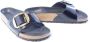 Birkenstock Low-Top Sneakers Sandale Madrid Big Buckle Natural Leather in zwart - Thumbnail 3