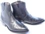 DWRS LABEL Lyon studs westernboots Zwart Leer Western Dames - Thumbnail 3
