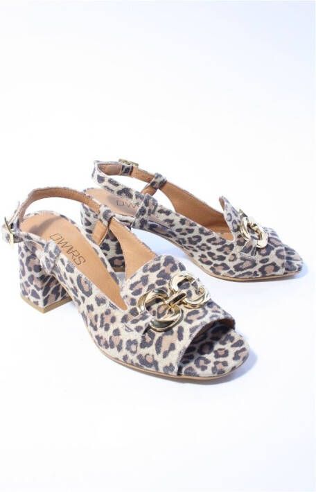 Dwrs label Dames slingback bruin