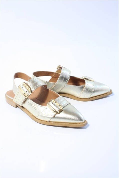 Dwrs label Dames slingback goud