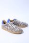 DWRS LABEL DWRS POONA Leopard Sand Kobalt Dames Sneaker B11456 - Thumbnail 3