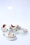 DWRS LABEL Jupiter metallic White Champagne Wit Leer Lage sneakers Dames - Thumbnail 4