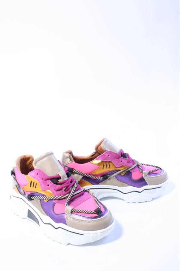 Dwrs label Dames sneakers roze