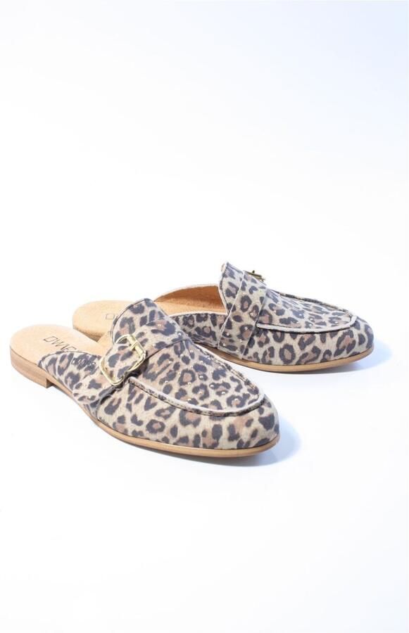 Dwrs label Dames muilen cognac