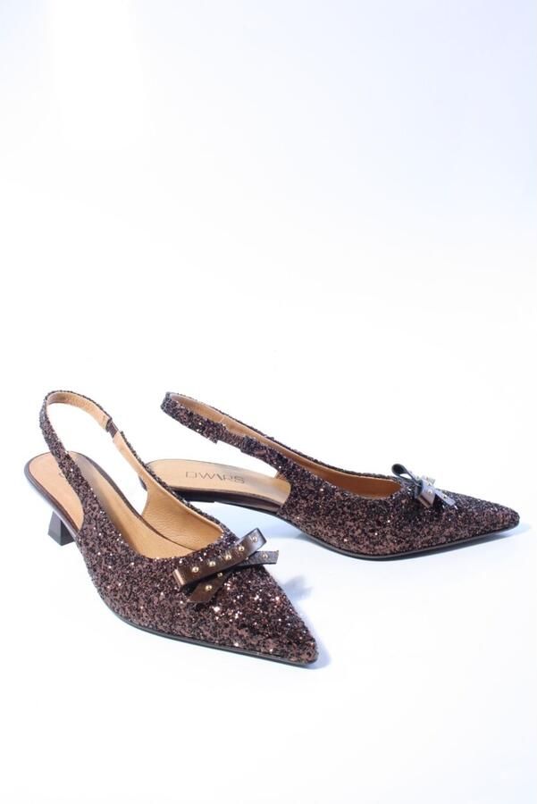 Dwrs label Dames slingback bruin