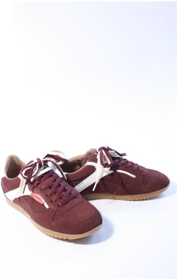 DWRS Sneakers Tula Bordeaux Rood Off White