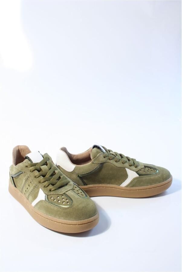 DWRS Sneakers Mirabel Olijfgroen Off White - Foto 5