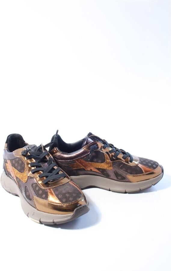 Floris van Bommel Daysi 05.19 leren sneakers bruin - Foto 4