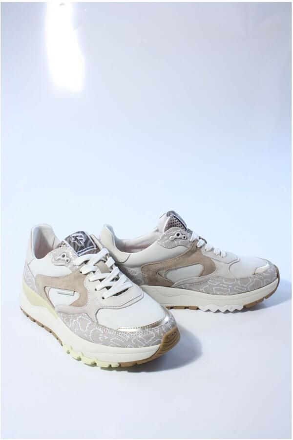 FLORIS VAN BOMMEL Lage Sneakers Dames Sfw-10164 Treni Maat: 39 5 Materiaal: Textiel Kleur: Beige - Foto 5
