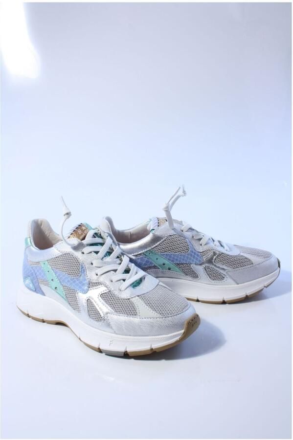 FLORIS VAN BOMMEL Lage Sneakers Dames Sfw-10152 Daysi Maat: 40 Materiaal: Textiel Kleur: Zilver - Foto 2
