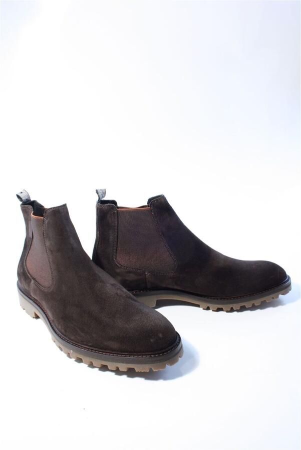 FLORIS VAN BOMMEL Chelsea Boots Heren Sfm-60018 Sturdi ⅓ Suède Bruin - Foto 8