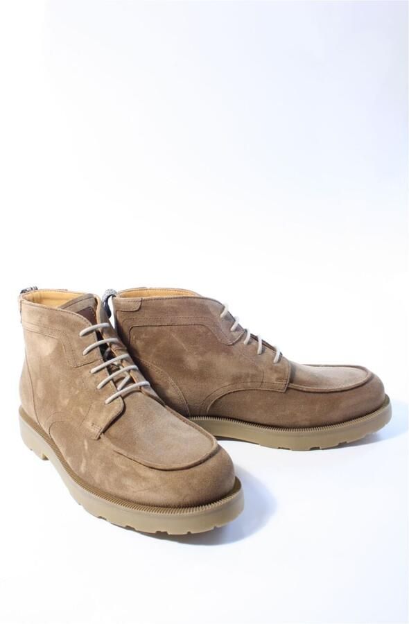 Floris van Bommel DE BIJLER 01.05 Vrije tijd half-hoog Heren veterschoen Heren sneakers Taupe - Foto 2