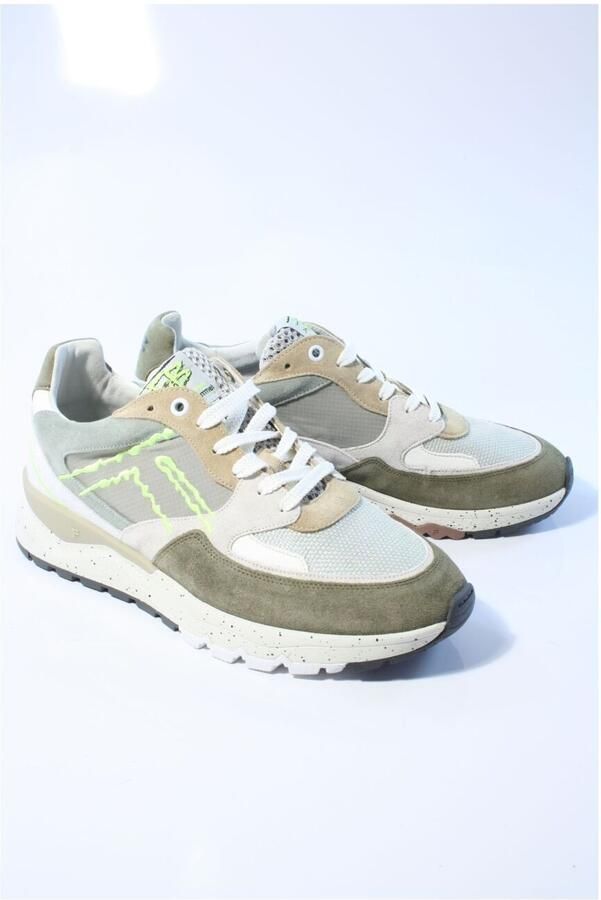 FLORIS VAN BOMMEL Lage Sneakers Heren Sfm-10243 De Treener Maat: 40 Materiaal: Suède Kleur: Groen - Foto 7