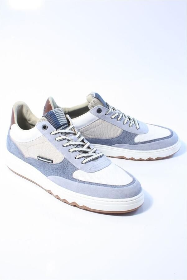FLORIS VAN BOMMEL Lage Sneakers Heren Sfm-10143 De Kupster Maat: 42⅔ Materiaal: Textiel Kleur: Blauw - Foto 2