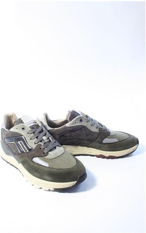 Floris van Bommel Sfm-10154 De Treener Sneakers Textiel Heren Groen - Foto 10