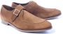 Floris van Floris van Bommel van Floris van Bommel Instappers Heren Gespschoenen Herenschoenen Suède SFM-30318 Cognac - Thumbnail 4