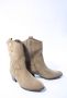 Gabor Western-stijl Suède Enkellaars Beige Dames - Thumbnail 3