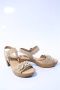 Gabor Beige Suède Plateau Sandalen Beige Dames - Thumbnail 3