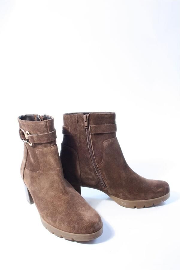 Gabor 8030.02.004 Enkellaarzen Bruin Suede Dames Bruin - Foto 2
