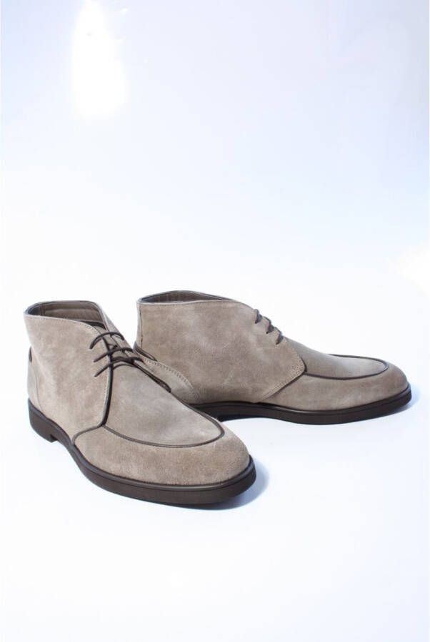 Greve Heren veter gekleed taupe