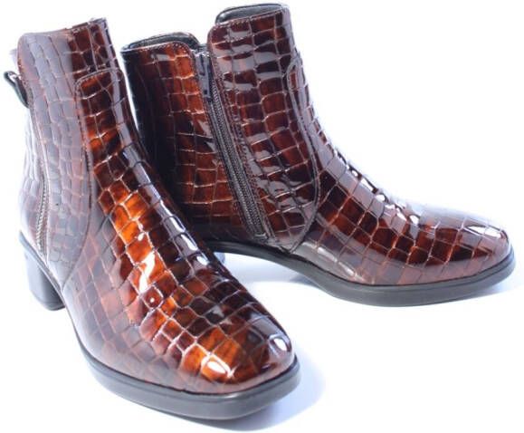 HARTJES Enkellaarsjes Dames 172.1902 Blues Maat: 38 Materiaal: Leer Kleur: Cognac - Foto 5