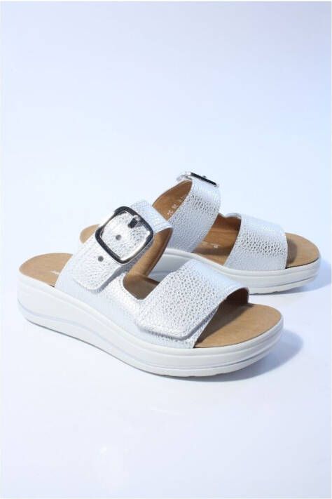 Hartjes Dames slippers zilver