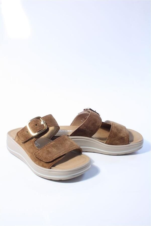Hartjes Dames slippers cognac