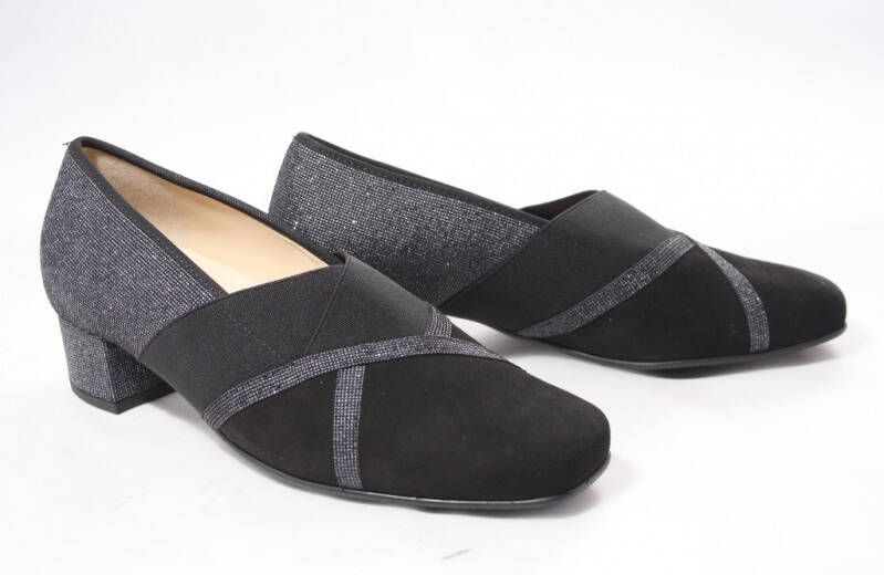 Hassi-A Hassia 4 303334 0100 Zwarte instapper pump wijdte J - Foto 3